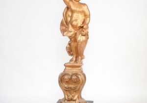 Putto dorato altezza uomo