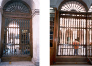 Palazzo Spada Consiglio di Stato Biblioteca Restauro cancello ligneo