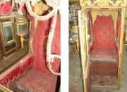 Reggia di Caserta – Restauro della Portantina di Papa Pio IX